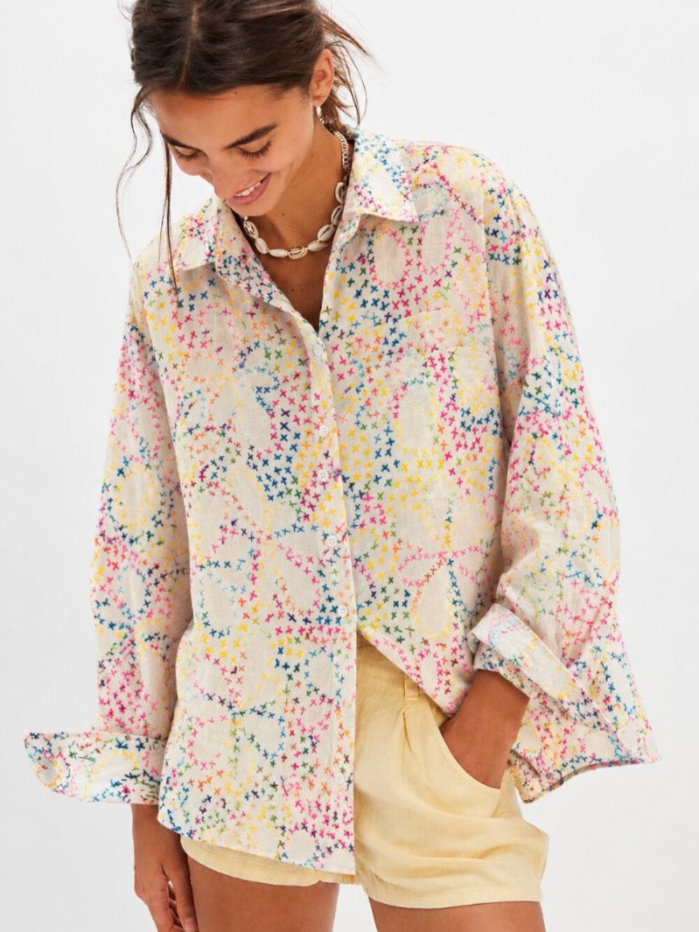 JADED GYPSY SPLASH OF COLOR SHIRT NWT